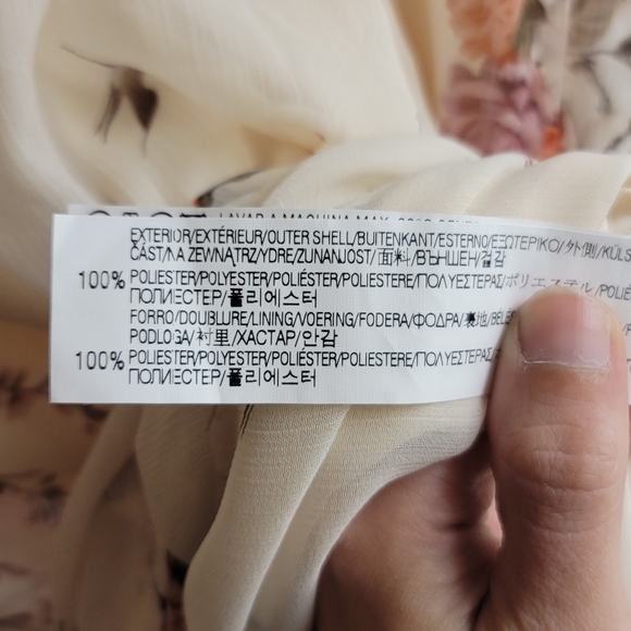 EUC Zara Trafaluc Floral Sheer Maxi Dress - Picture 8 of 10